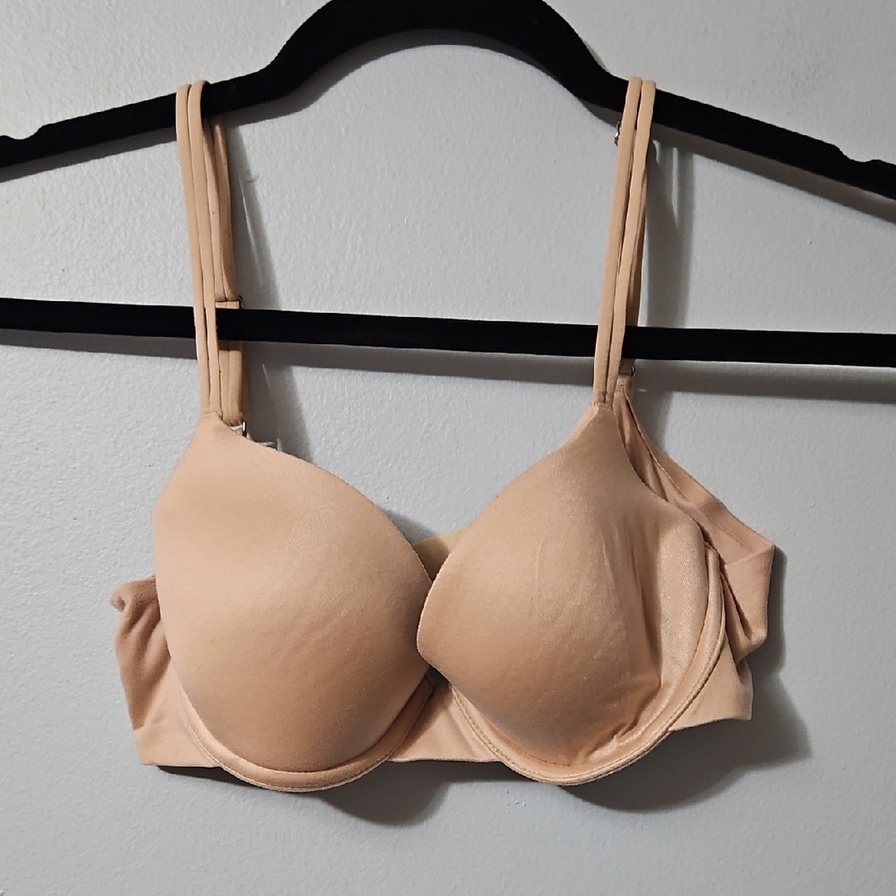 Aerie Demi Classic Tan Underwire Seamless Padded Bra Size 34B